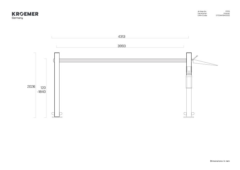 Kroemer FP25 4-post lift – View 6