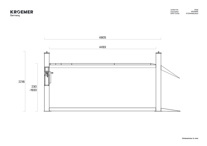 Kroemer FP44 4-post lift – View 7