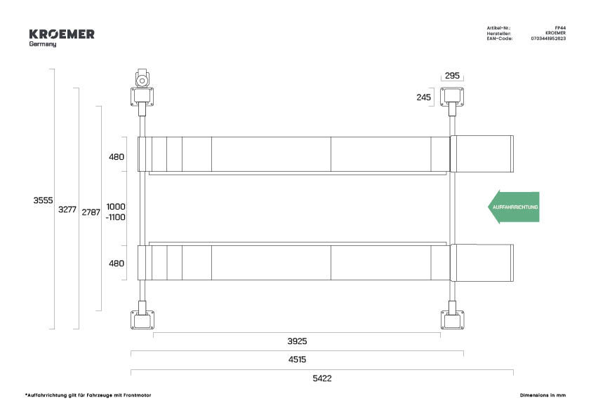 Kroemer FP44 4-post lift – View 6