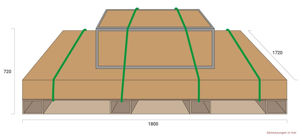 Packaging dimensions scissor lift X47