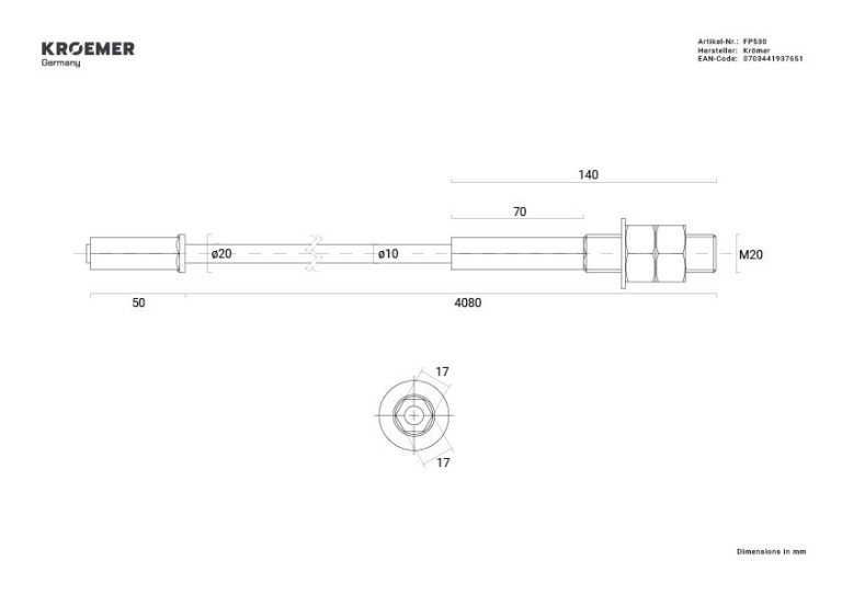 FP530 Synchronization Cable, View 1