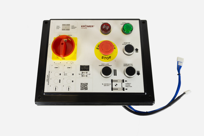 Control panel cover with buttons