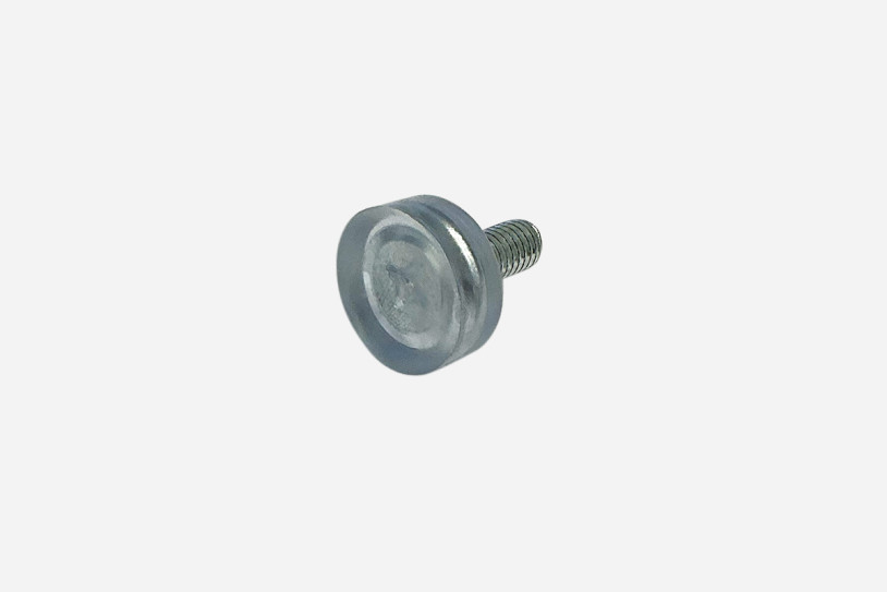 Rubber buffer, threaded view 1