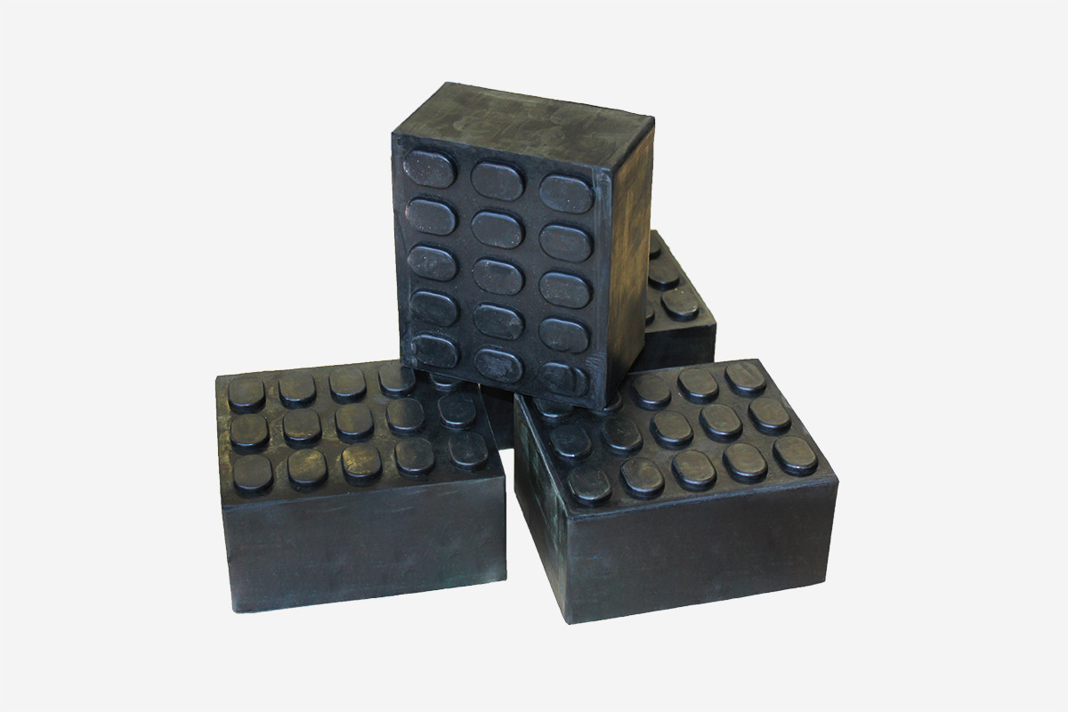 rubber blocks X309 (100 × 120 × 50 mm)