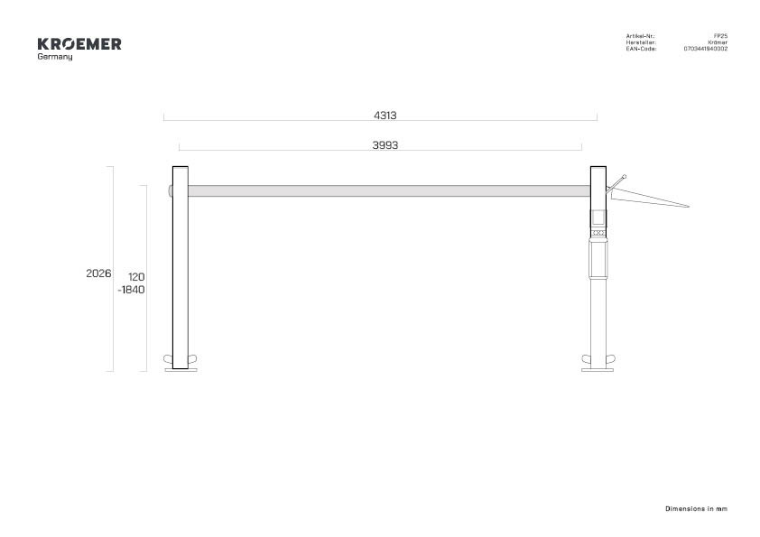 Kroemer FP25 4-post lift – View 6