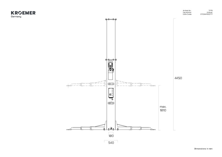 Kroemer TP78 2-post lift – view 9