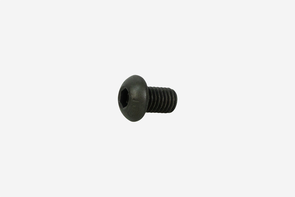 Anzeigebild Hauptbild schwarze Schraube. Durchmesser 13,5 mm und Länge 16,9 mm