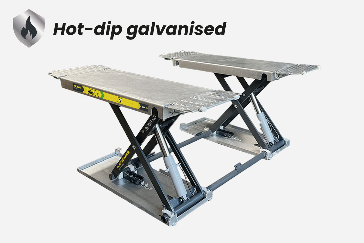 scissor lift x43 hot dip galvanized